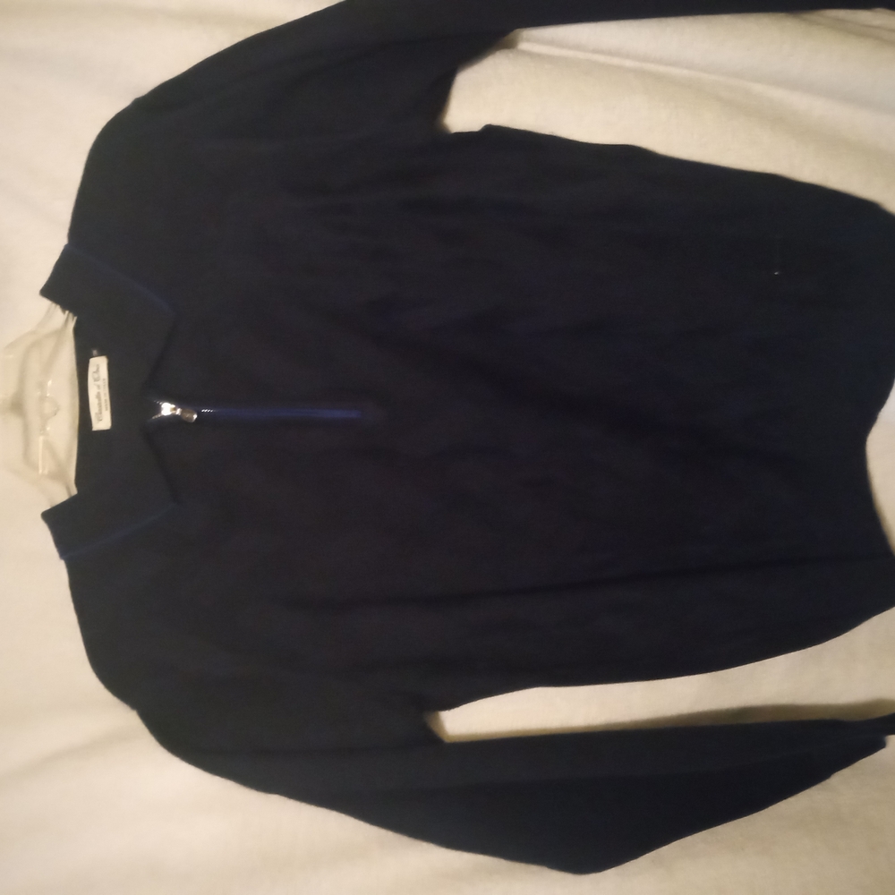 Navy Blue Quarter-Zip Sweater